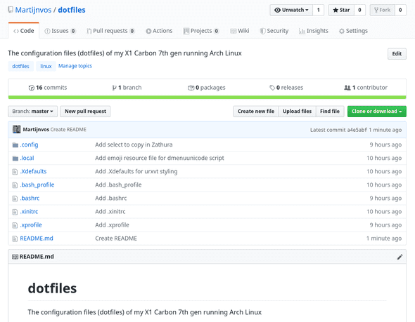 My own dotfiles repository